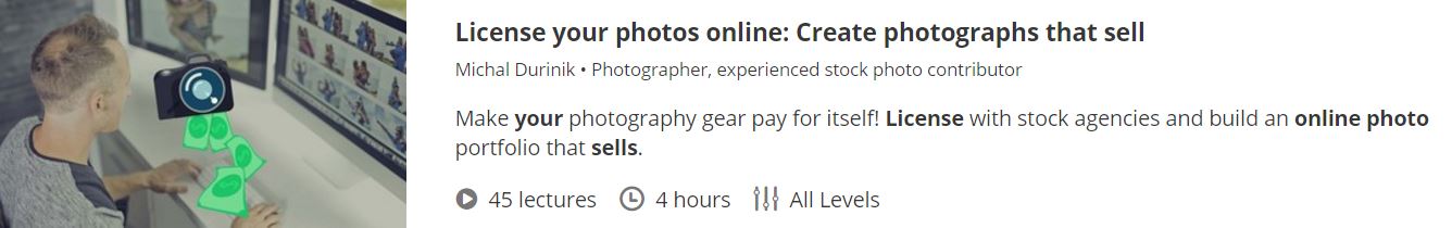 learn how to sell your photos online course